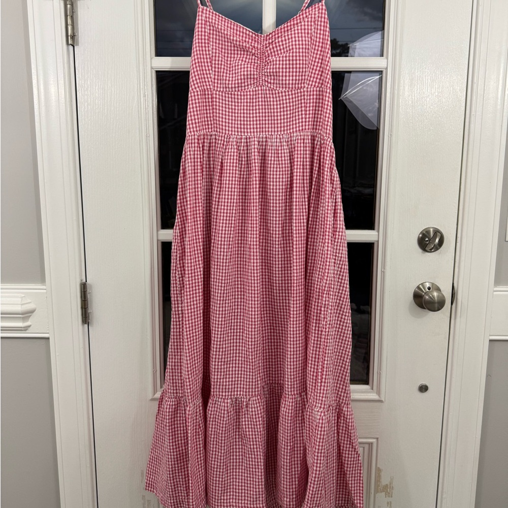 American Eagle Sweetheart Gingham Midi dress Sz XL